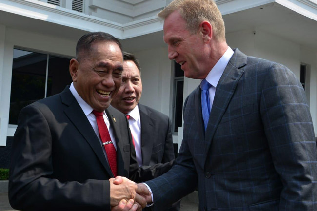 Menhan RI Terima Kunjungan Tamu Kehormatan H.E.Patrick Michael Shanahan