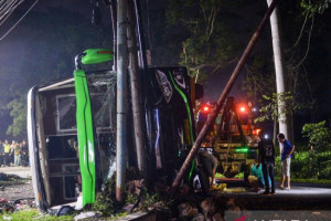 Korban Meninggal Kecelakaan Bus di Ciater Sebanyak 11 Orang